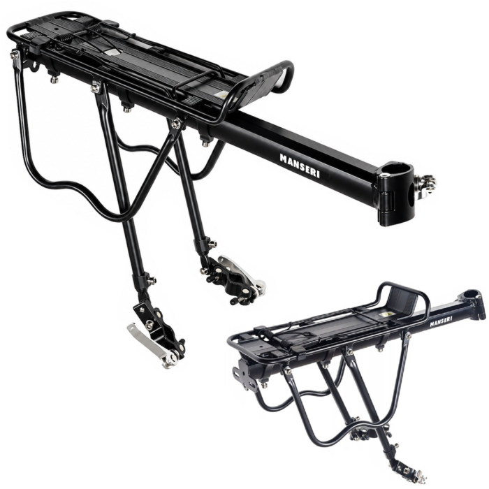 Bagażnik rowerowy aluminiowy tylny ARR-671-09-05BK