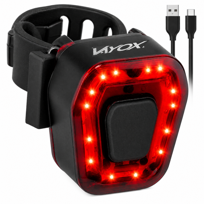 Lampka rowerowa na sztycę LED USB