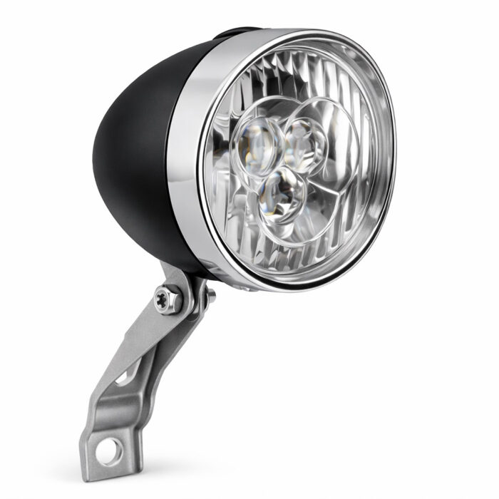Lampa przednia XC-764B 3 x white LED czarna